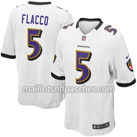Maillot Baltimore Ravens Joe Flacco 5 Nike Blanc - Homme